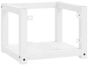 vidaXL Έπιπλο Μπάνιου Επιτοίχιο Λευκό 40 x 38 x 31 εκ. Σιδερένιο