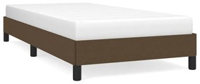 vidaXL Σκελετός Κρεβατιού Χωρίς Στρώμα Σκ. Καφέ 80x200 εκ. Υφασμάτινο