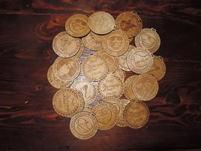 Intra απο ξύλο plywood 3mm-4mm πάχος - Medali Svadba Ayu Έκδοση 17 Δίασταση 30x30 cm Intraeaxys-joemw516