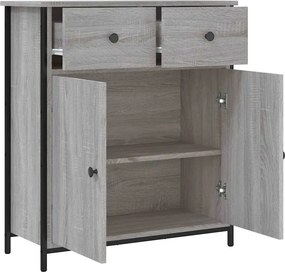 vidaXL Ντουλάπι Γκρι Sonoma 70 x 30 x 80 εκ. από Επεξεργ. Ξύλο