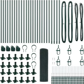 vidaXL Στύλος Περιφράξεων Πράσινο 50 x 0,6 μ (16 x 16 mm δικτύου)