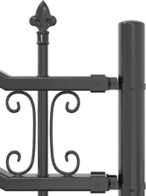 vidaXL Φράχτης Κήπου Kampen Γκρι 240 x 140 cm