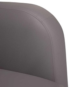 Καναπές Loveseat Γκρι 110 εκ. Συνθετικό δέρμα - Γκρι