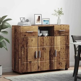 vidaXL Πλαϊνό γραφείο με συρτάρι Παλαιό ξύλο 88.5 x 30.5 x 73 εκ