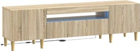 vidaXL Ντουλάπα LED Τηλεόρασης ARNHEM 153 x 35 x 43 εκ Sonoma Δρυς