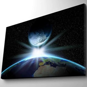 Πίνακας Καμβάς Με Φως Led Nasa 254LED4360 70x45cm Multi Wallity Οριζόντιοι Ξύλο, Καμβάς