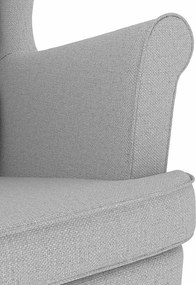 vidaXL Κουνιστή καρέκλα Cloud Grey 74x90x102 cm Ύφασμα