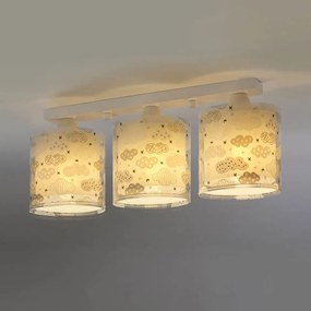 Clouds Gray τρίφωτο φωτιστικό (41413E)