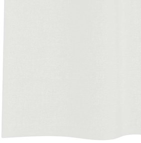 vidaXL Κουρτίνες Voile με βρόχους 2 τεμάχια Λευκό 140x140 cm