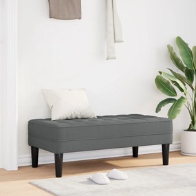 vidaXL Παγκάκι Σκούρο Γκρι 113x57x39 εκ. Υφάσματος
