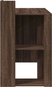 vidaXL Γραφείο Καφέ Δρυς 103,5x56,5x94 εκ. από Επεξεργασμένο Ξύλο