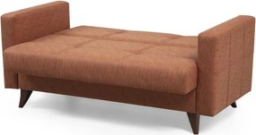 Διθέσιος Καναπές Κρεβάτι Κεραμιδί (Tile Red) POLYA 75x151x86