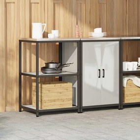 vidaXL Σετ Αποθήκευσης Κουζίνας 2 pcs Ασημί Επικαλυμμένος Χάλυβας