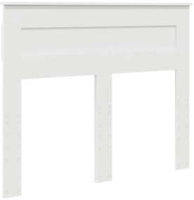 vidaXL Κεφαλάρι με κεφαλάρι Λευκό 120 cm Επεξεργασμένο ξύλο