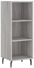 vidaXL Μπουφές Sonoma Γκρι 34,5 x 34 x 180 εκ. από Επεξεργασμένο Ξύλο