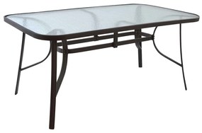 Τραπέζι Bruno Μεταλλικό Καφέ Hm5074.02 160Χ90Χ72cm