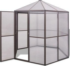 vidaXL Θερμοκήπιο 240 x 211 x 232 εκ. Αλουμινίου