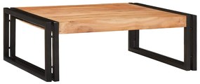 vidaXL Ράφι μπάνιου με ράφι 65 x 50 x 23 εκ Στερεό ξύλο μάγκο, σίδηρος