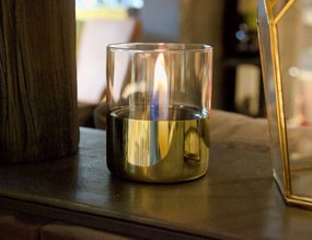 Επιτραπέζια Εστία Φωτιάς Lilly 10 Tenderflame με διάρκεια καύσης 9 - 10 ώρες, χωρητικότητα δεξαμενής 300ml και διαστάσεις 10x11.5cm - Gold