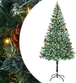 vidaXL Τεχνητό Χριστουγεννιάτικο Δέντρο Πράσινο 180 cm PVC και Χάλυβας