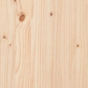 Τραπέζι Πικνίκ 160 x 134 x 75 εκ. από Μασίφ Ξύλο Πεύκου - Καφέ