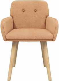 vidaXL Καρέκλες φαγητού 4 pcs Μπουκλέ Μπεζ 59 x 57 x 85 εκ.