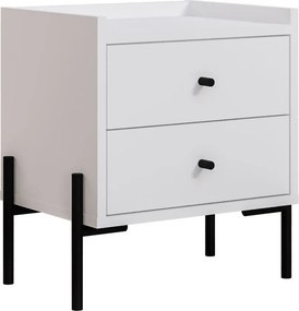 Κομοδίνο Λευκό FREMA 44.9x35x52