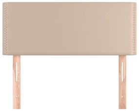 Κεφαλάρι Κρεβατιού Καπουτσίνο 100x5x78/88 εκ. Συνθετικό Δέρμα - Καφέ