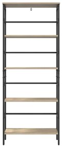 vidaXL Ράφι Βιβλίων Δρύς Sonoma 60 x 29,5 x 149 εκ Επεξεργασμένο ξύλο