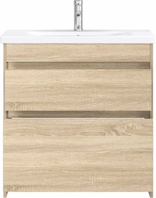 vidaXL Σετ Επίπλων Μπάνιου Sonoma Δρυς 81 x 40 x 84,5 εκ
