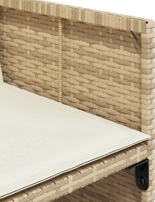 vidaXL Σετ Τραπεζαρίας Κήπου 13 τεμ. Μπεζ Συνθ. Ρατάν με Μαξιλάρια