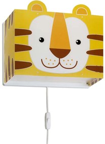 Φωτιστικό Τοίχου - Απλίκα Little Tiger 64568 Yellow Ango Πολυπροπυλένιο