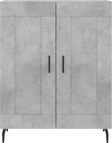 vidaXL Ντουλάπι Γκρι Σκυροδέματος 69,5x34x90 εκ. Επεξεργασμένο Ξύλο