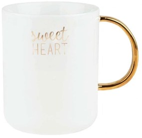 Κούπα Πορσελάνινη Sweetheart RD0090548 9,5x11cm White-Gold Raeder Porcelain