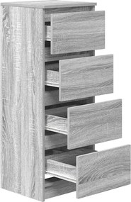 vidaXL Ντουλάπι Γκρι Sonoma 37,5x35x99 εκ. από Επεξεργασμένο Ξύλο