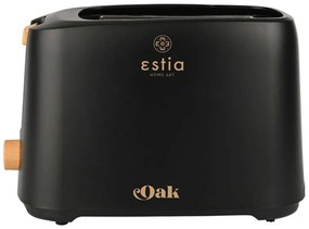 Φρυγανιέρα 2 Θέσεων Oak 06-24666 28,6x16x18,5cm 700W Oak-Black Estia Plastic