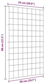 vidaXL Σετ φράχτη για λιμνούλες 8 pcs Πράσινο 50 x 80 cm Ατσάλι