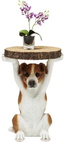 Βοηθητικό Τραπεζάκι Animal Σκύλος Mr. Jack Καφέ-Λευκό 35x33x52εκ - Καφέ