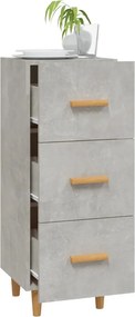 vidaXL Ντουλάπι Γκρι Σκυροδέματος 34,5x34x90 εκ. Επεξεργασμένο Ξύλο