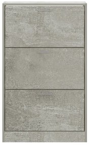 vidaXL Παπουτσοθήκη Γκρι Σκυροδέματος 63x24x103 εκ. Επεξεργασμένο Ξύλο