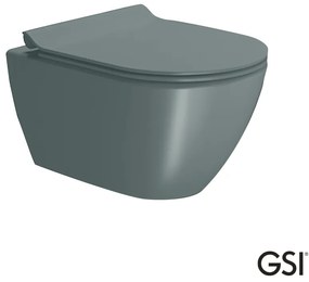 Λεκάνη Κρεμαστή Pura/50 Swirlflush με κάλυμμα MS86SC Super Slim Soft Close, GSI Agave 881600SC-901