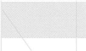 vidaXL Φράχτης αλυσίδας Γκρι 10 x 1,4 μ Ατσάλι