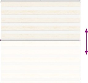 vidaXL Ζέβρα τυφλή μπεζ μάρμαρο Πλάτος υφάσματος 145,9 εκ. Πολυεστέρας