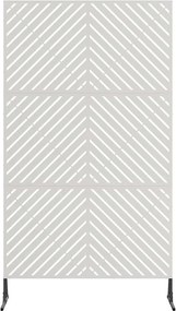 vidaXL Οθόνη Ιδιωτικότητας Γκρι 100 x 50 x 180 εκ. Ατσάλι