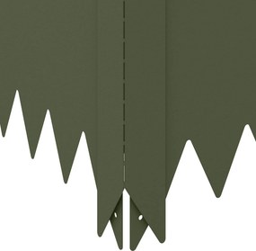 vidaXL Περίγραμμα γκαζόν 4 τμχ. 100 x 100 x 20 cm Ατσάλι Λαδί