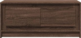 vidaXL Τραπεζάκι Σαλονιού με Φώτα LED Καφέ Δρυς Επεξ. Ξύλο