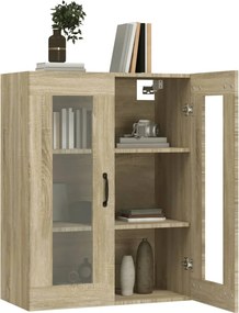 vidaXL Κρεμαστό Ντουλάπι Τοίχου Sonoma Δρυς 69,5x34x90 εκ Επεξ. Ξύλο