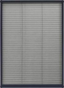 vidaXL Σήτα Παραθύρου Πλισέ Ανθρακί 80 x 120 εκ. από Αλουμίνιο