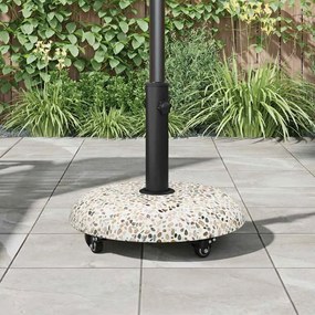 vidaXL Βάση ομπρέλας Πολύχρωμο και Μαύρο 45 x 45 x 40 cm