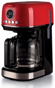 Καφετιέρα Γαλλικού Με Οθόνη Lcd Moderna 1396/00 15cups 900W Red-Black
